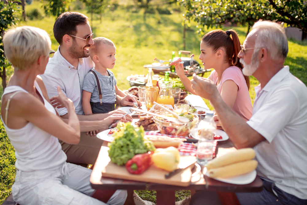 Gezond buiten eten familie